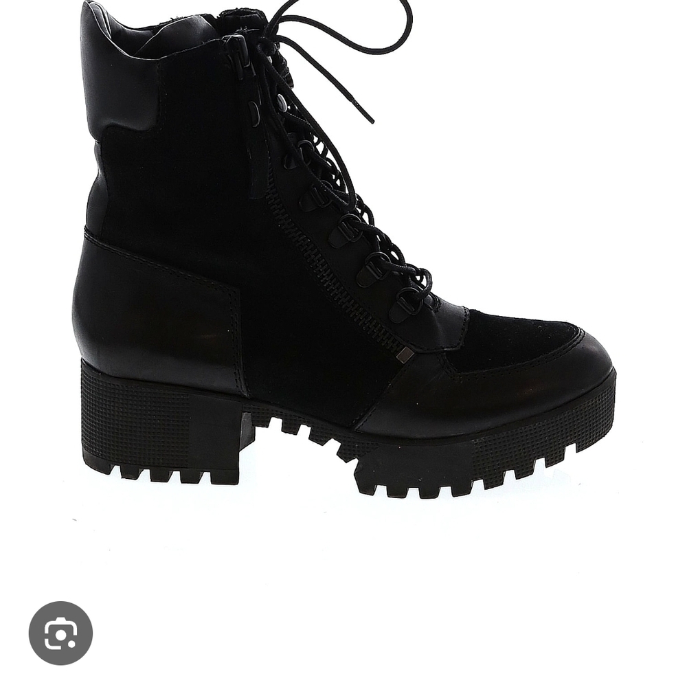 Kendall & Kylie Black Combat Moto Boots
